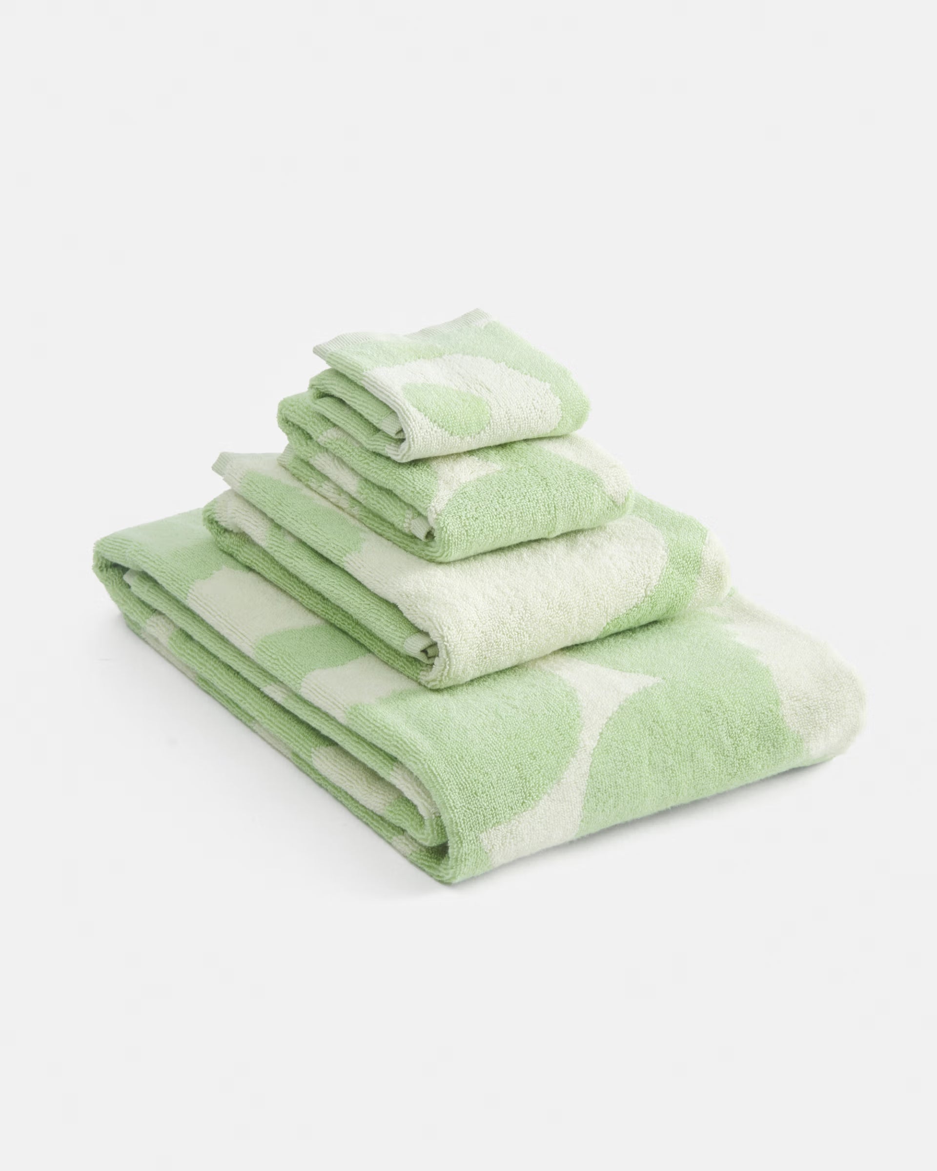 Unikko Bath Towel, 70x150, Green