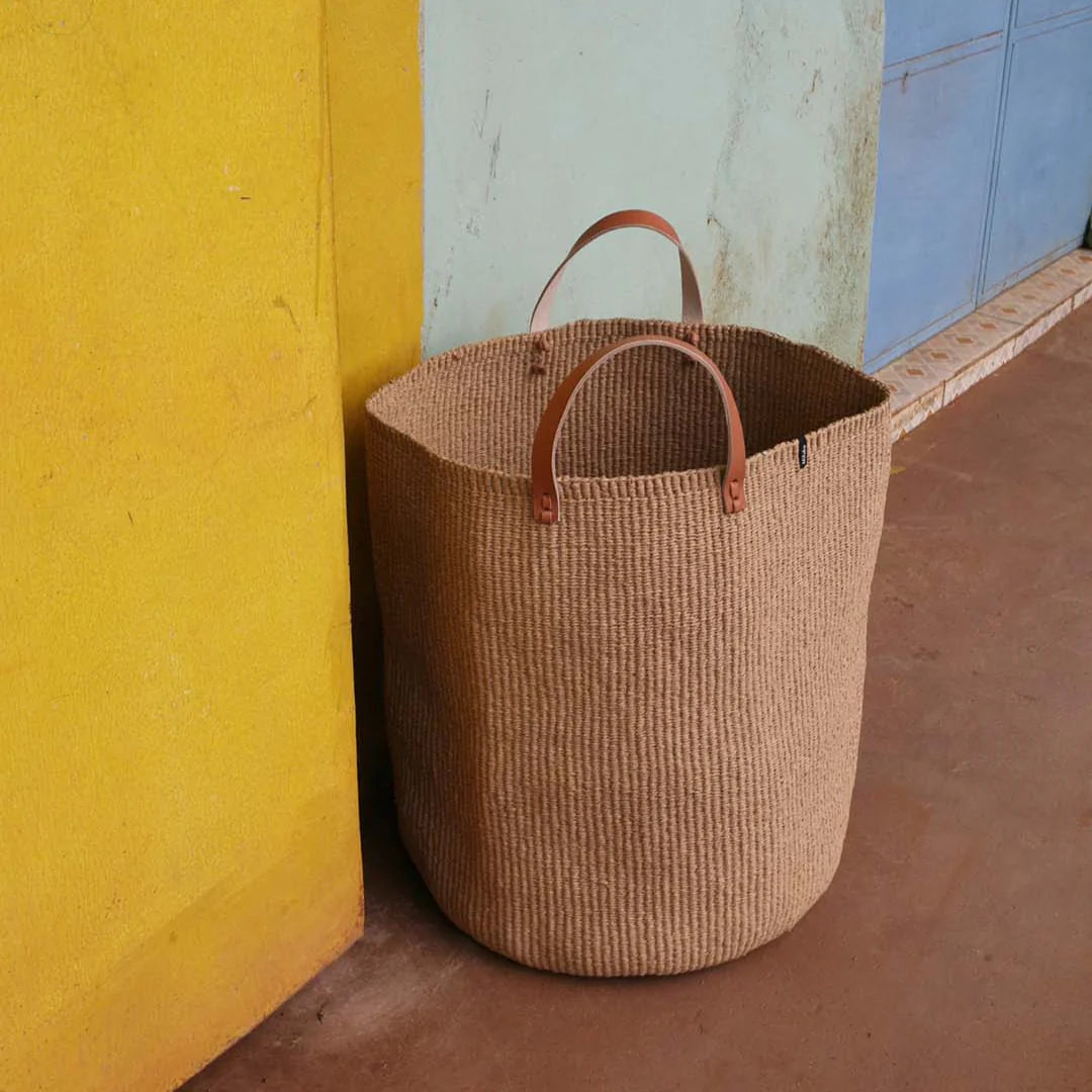 Kiondo Market Basket, Brown L