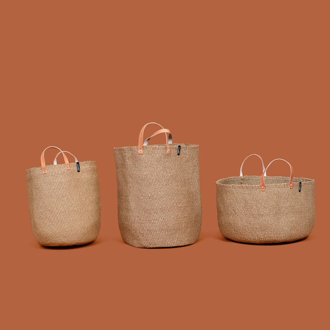 Kiondo Market Basket, Brown L