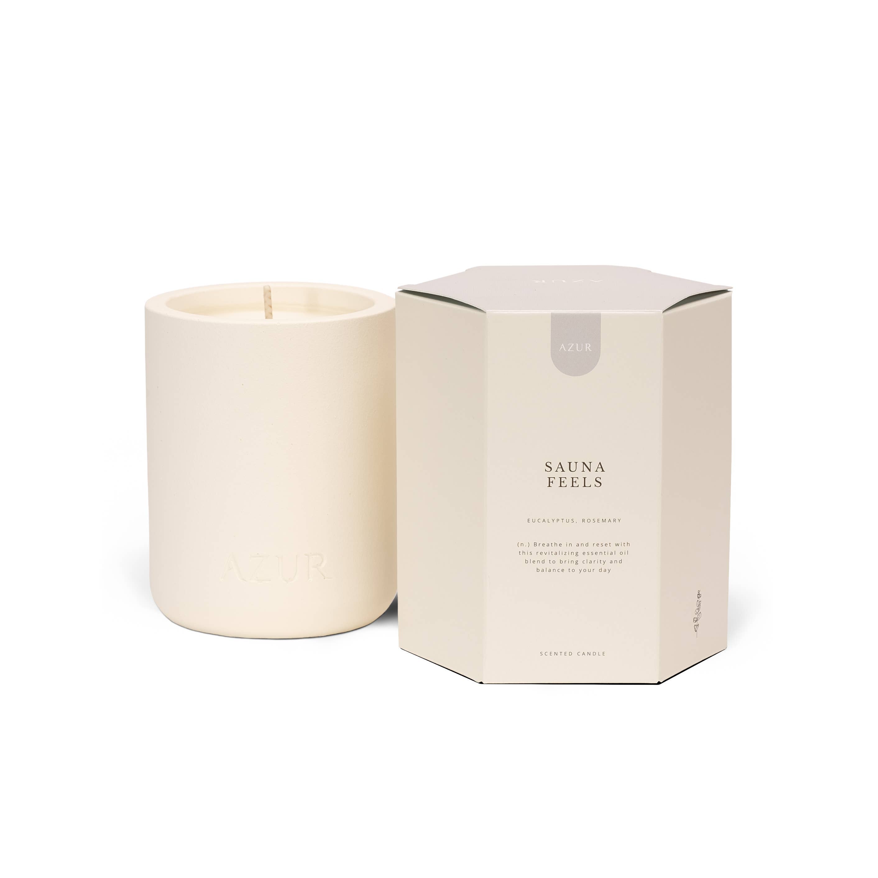 Natural soy wax candle with Essential oils, Sauna Feels