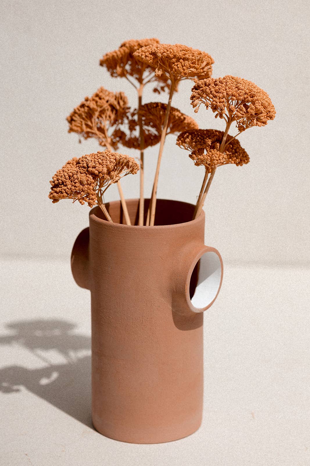 Terracotta ceramic vase