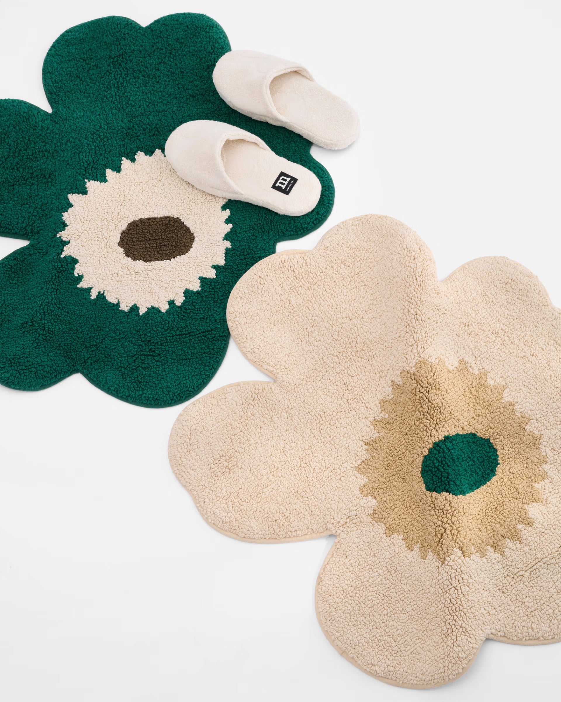 Unikko Bath Mat, Hay