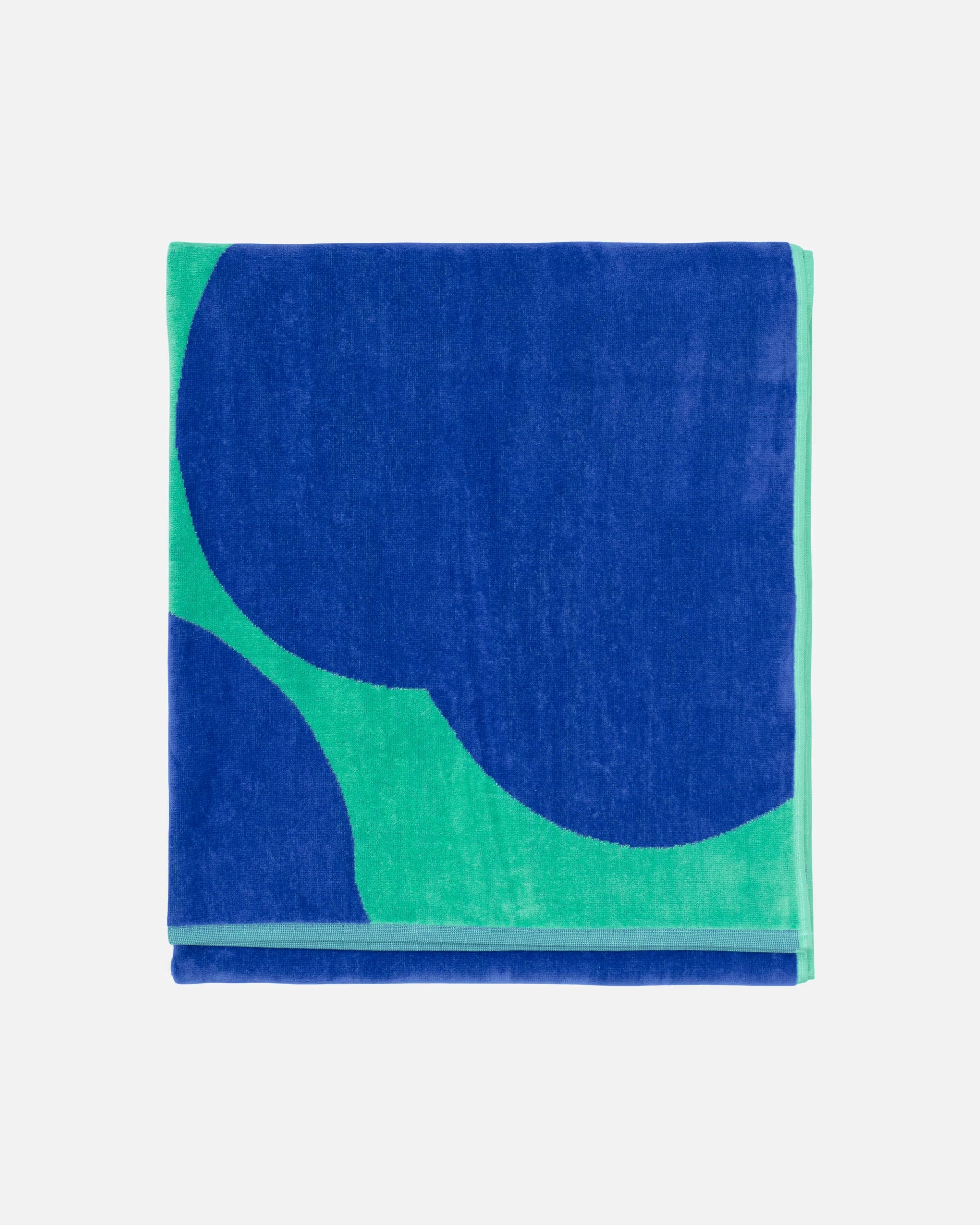 Iso Unikko Bath towel 100x180, Teal Blue
