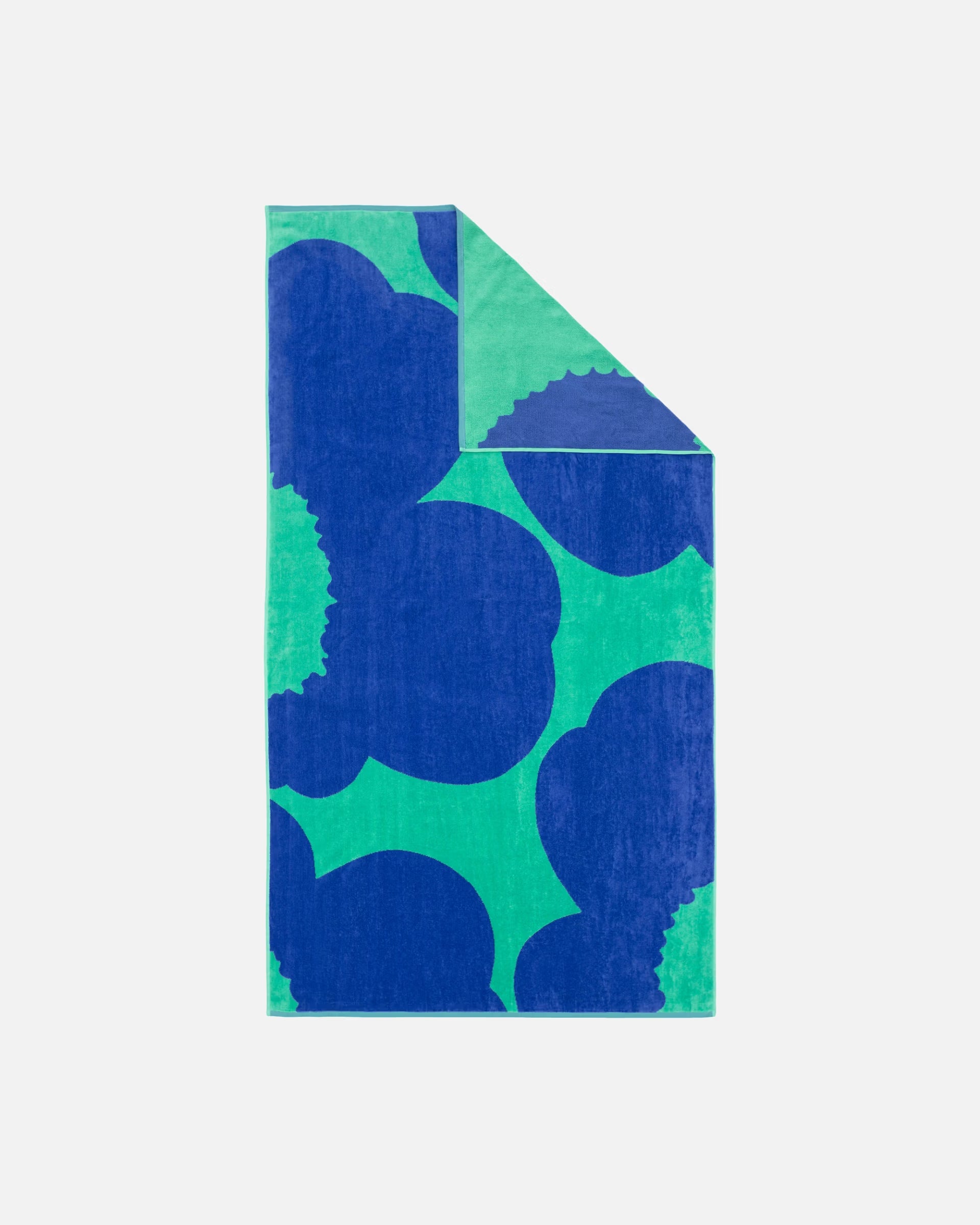 Iso Unikko Bath towel 100x180, Teal Blue
