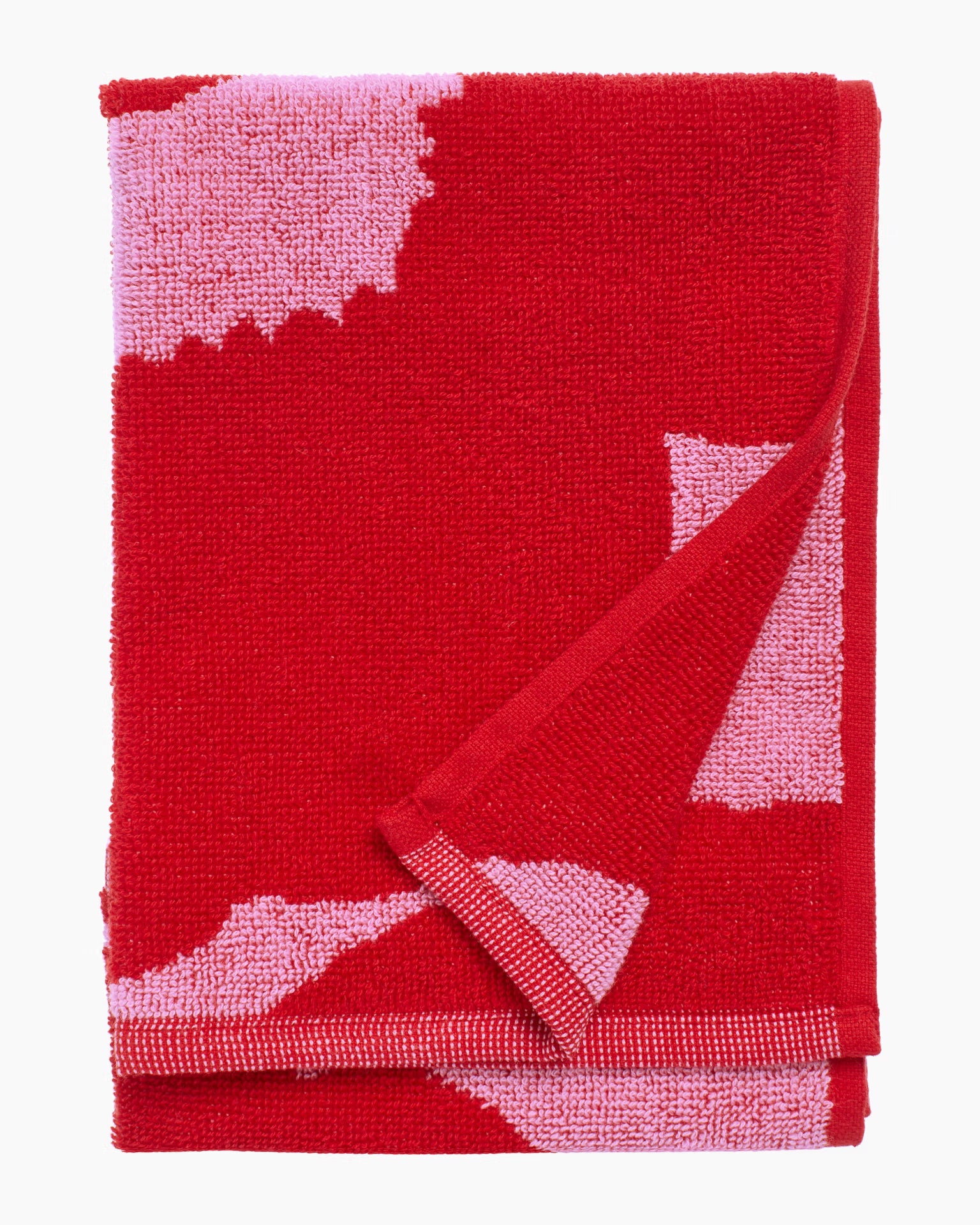 Unikko Guest Towel, Red/Rose