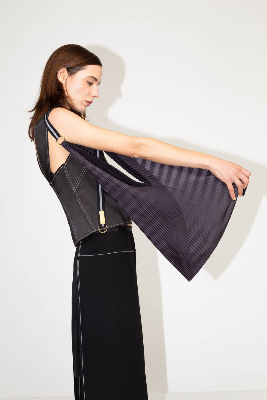 Claudia Pleated Y-Bag