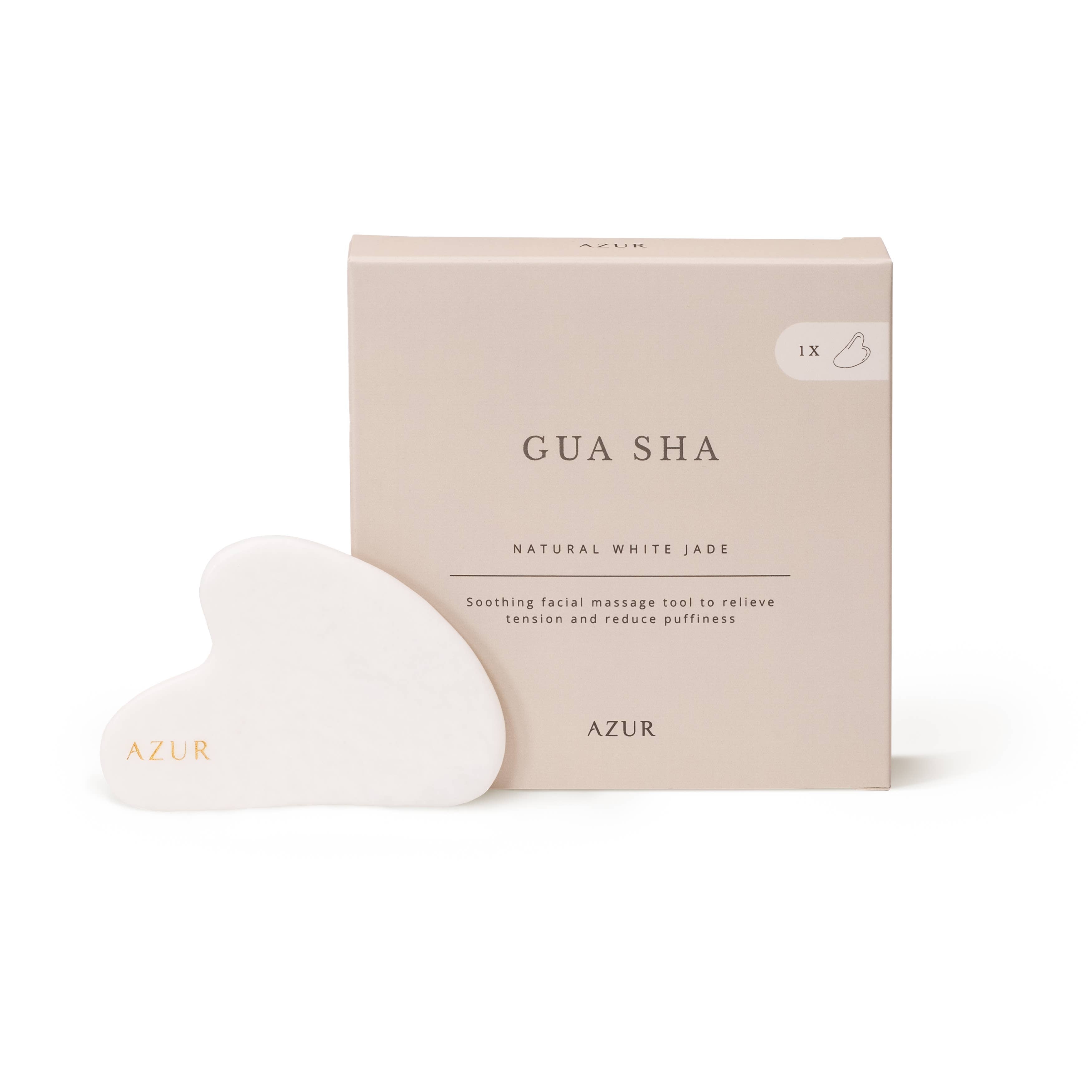 Gua Sha facial massage tool,  White Jade
