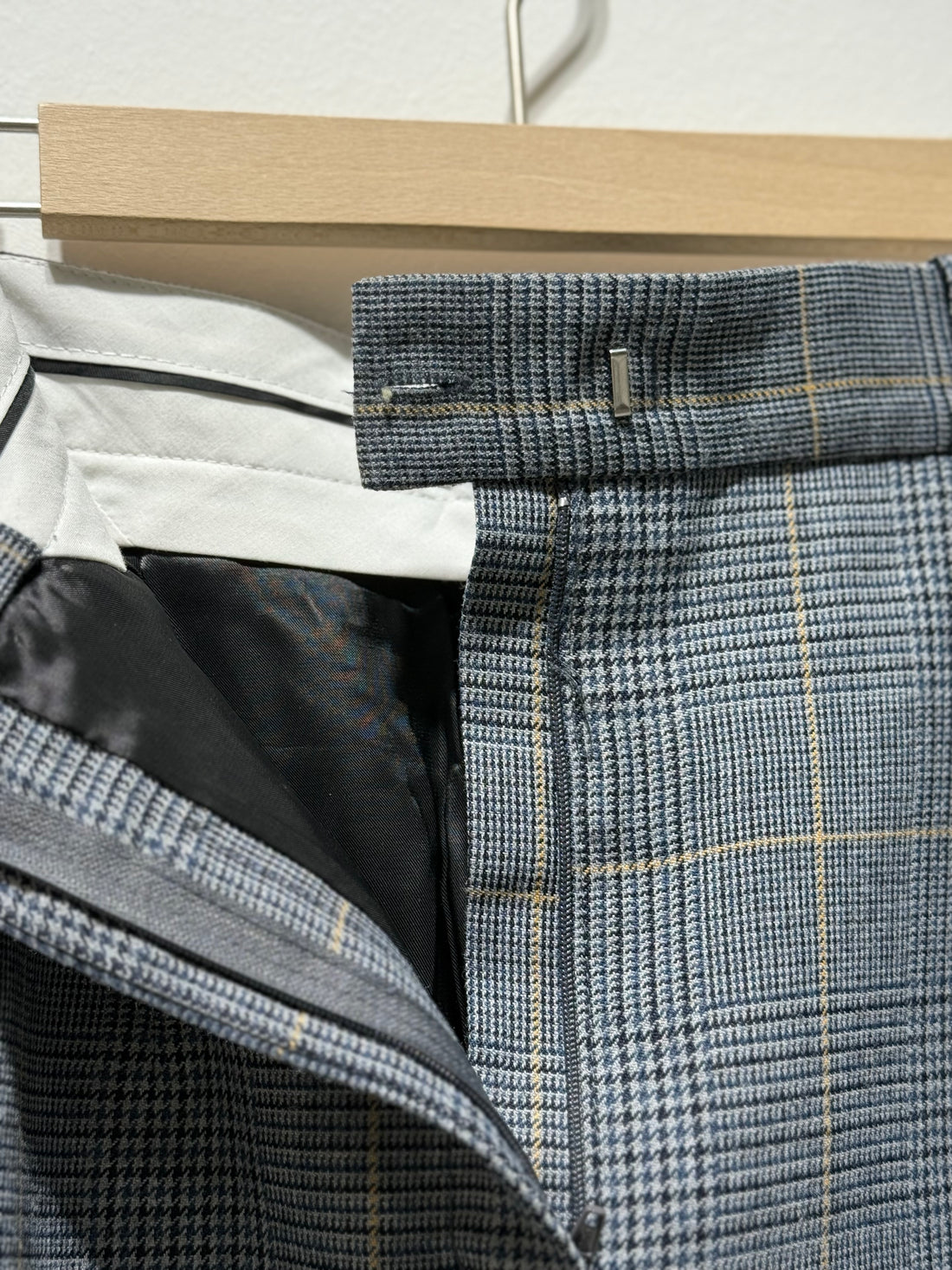 Checked Midi Pencil Skirt