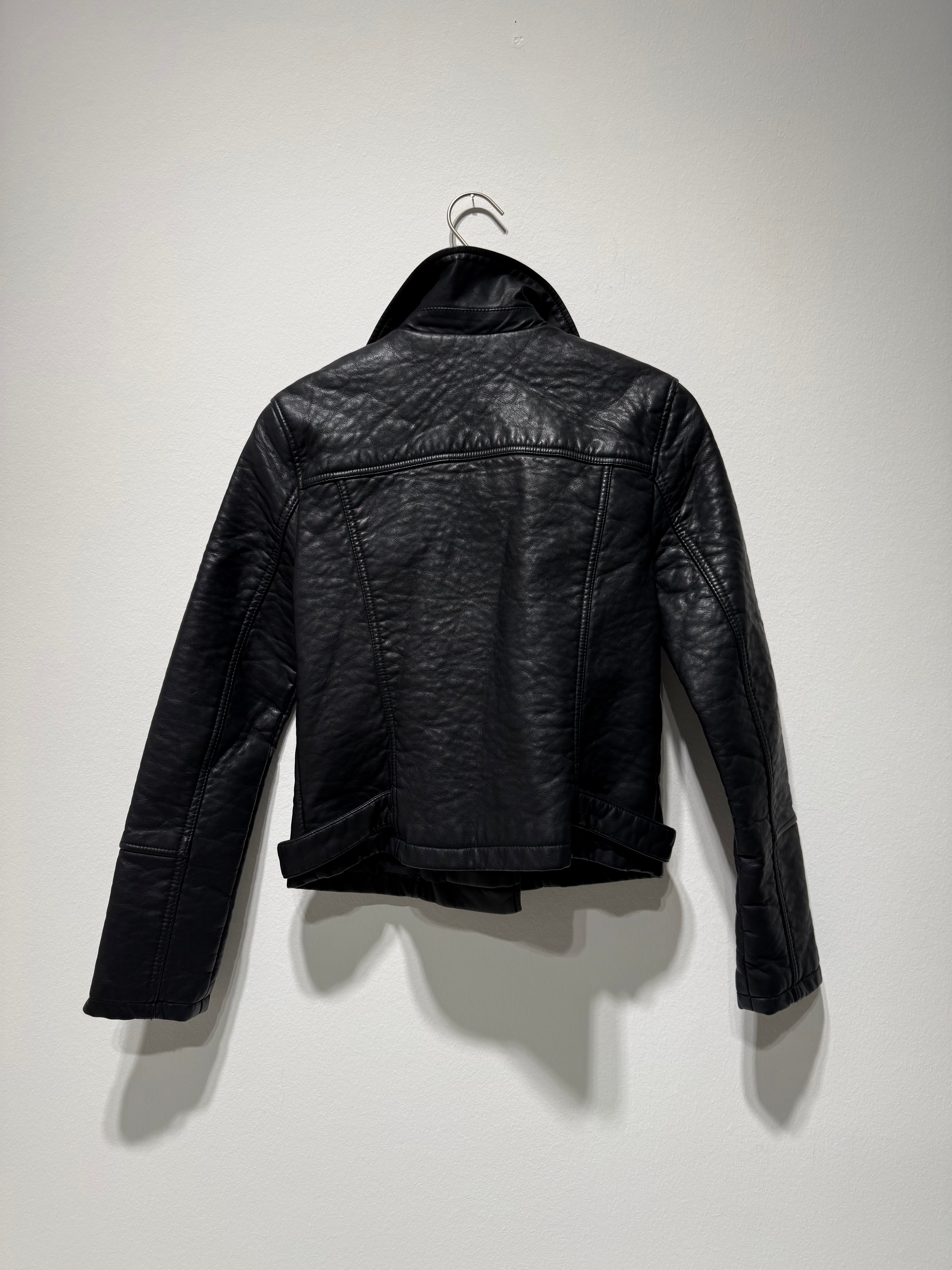 Biker Vegan Leather Jacket, Secondhand