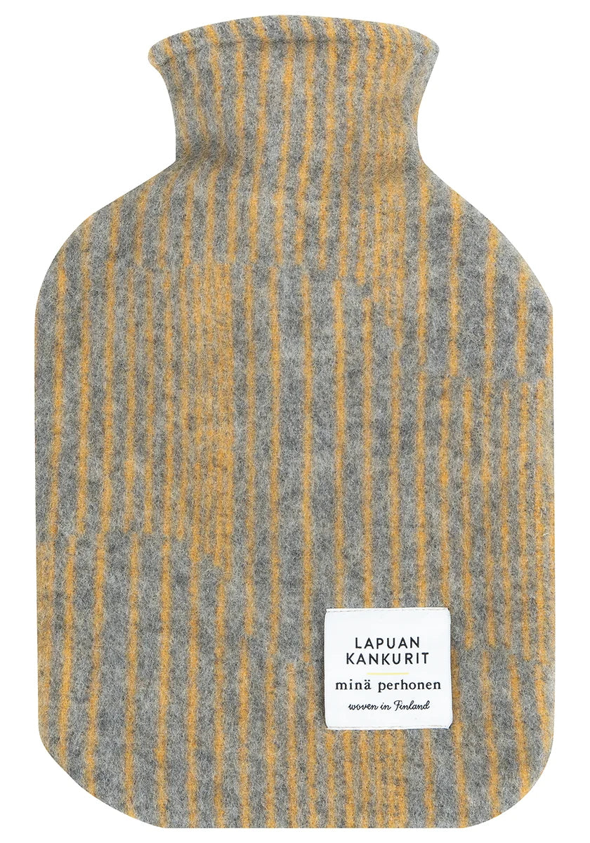 Aurora Hot Water Bottle, Grey & Coffee Dyed Orange