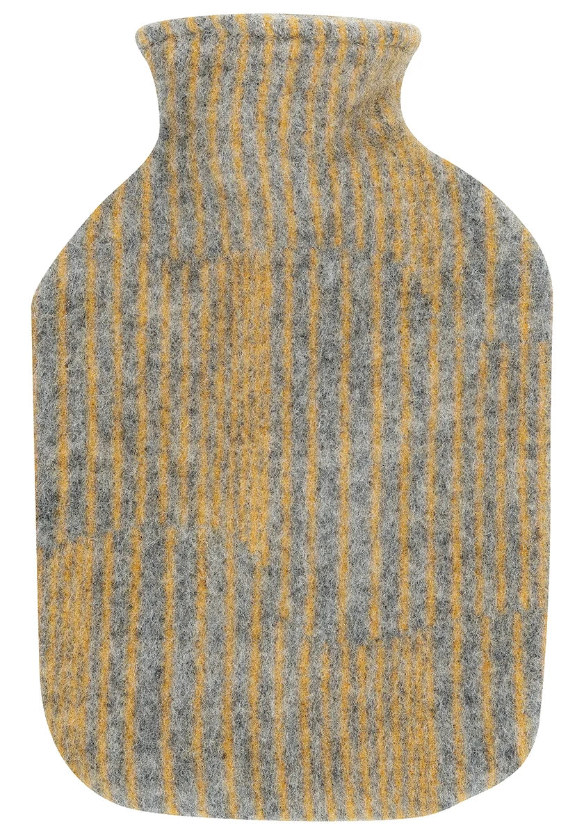 Aurora Hot Water Bottle, Grey & Coffee Dyed Orange