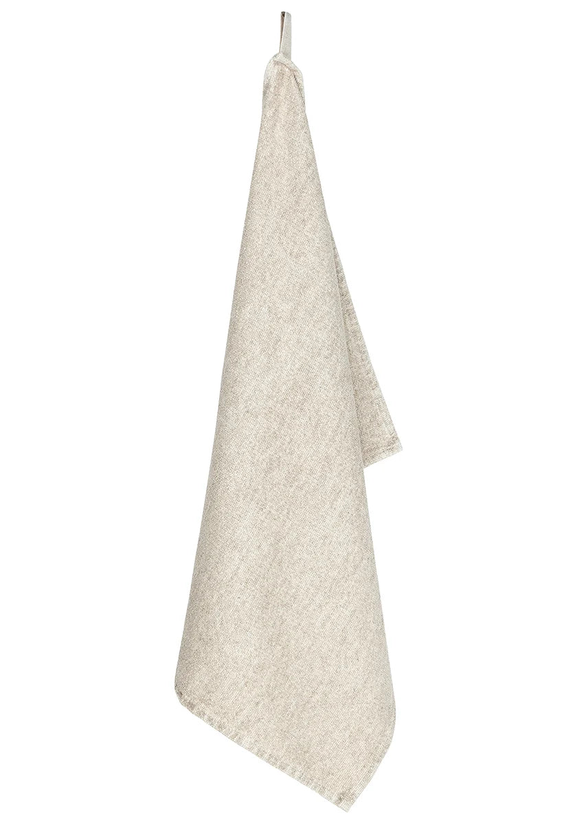 Kivi Handtuch, Weiß/Leinen - 40x60cm