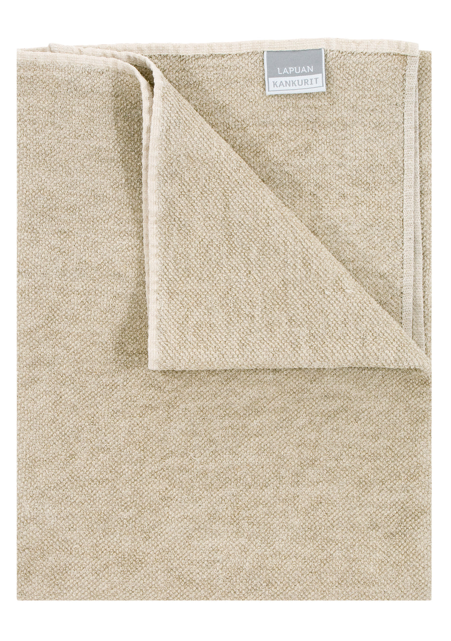Kivi Handtuch, Weiß/Leinen – 80x140cm