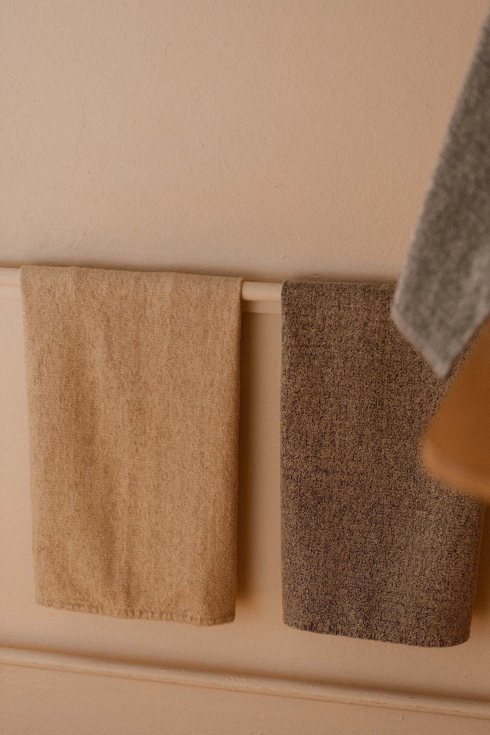 Kivi Towel, White/Linen - 40x60cm