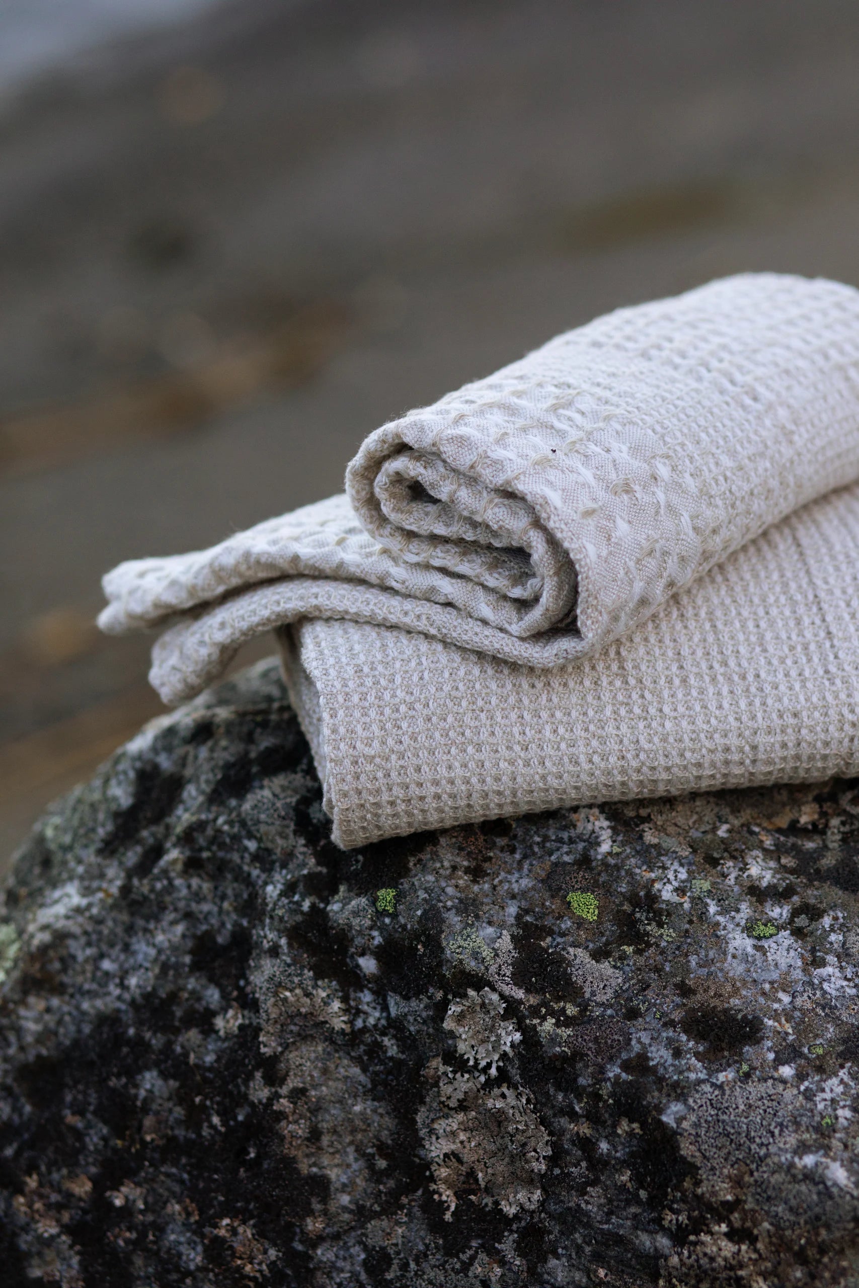 Kuohu Linen Towel, 52x70cm - White