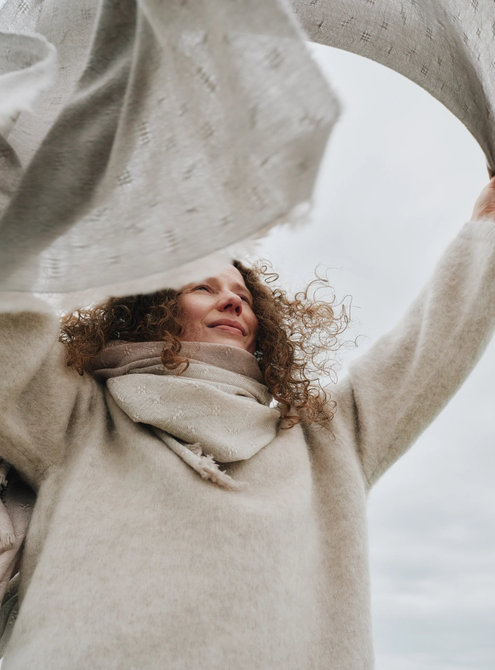 Tuula Scarf, Light Grey