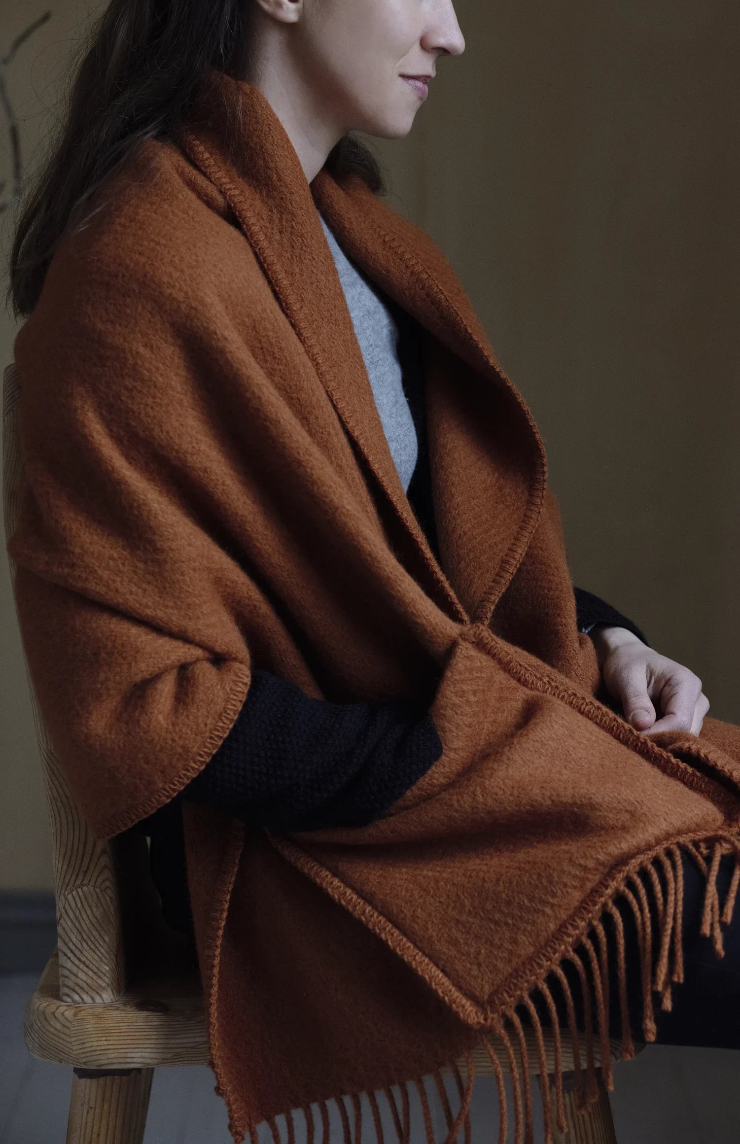 Uni Pocket Scarf, Cinnamon