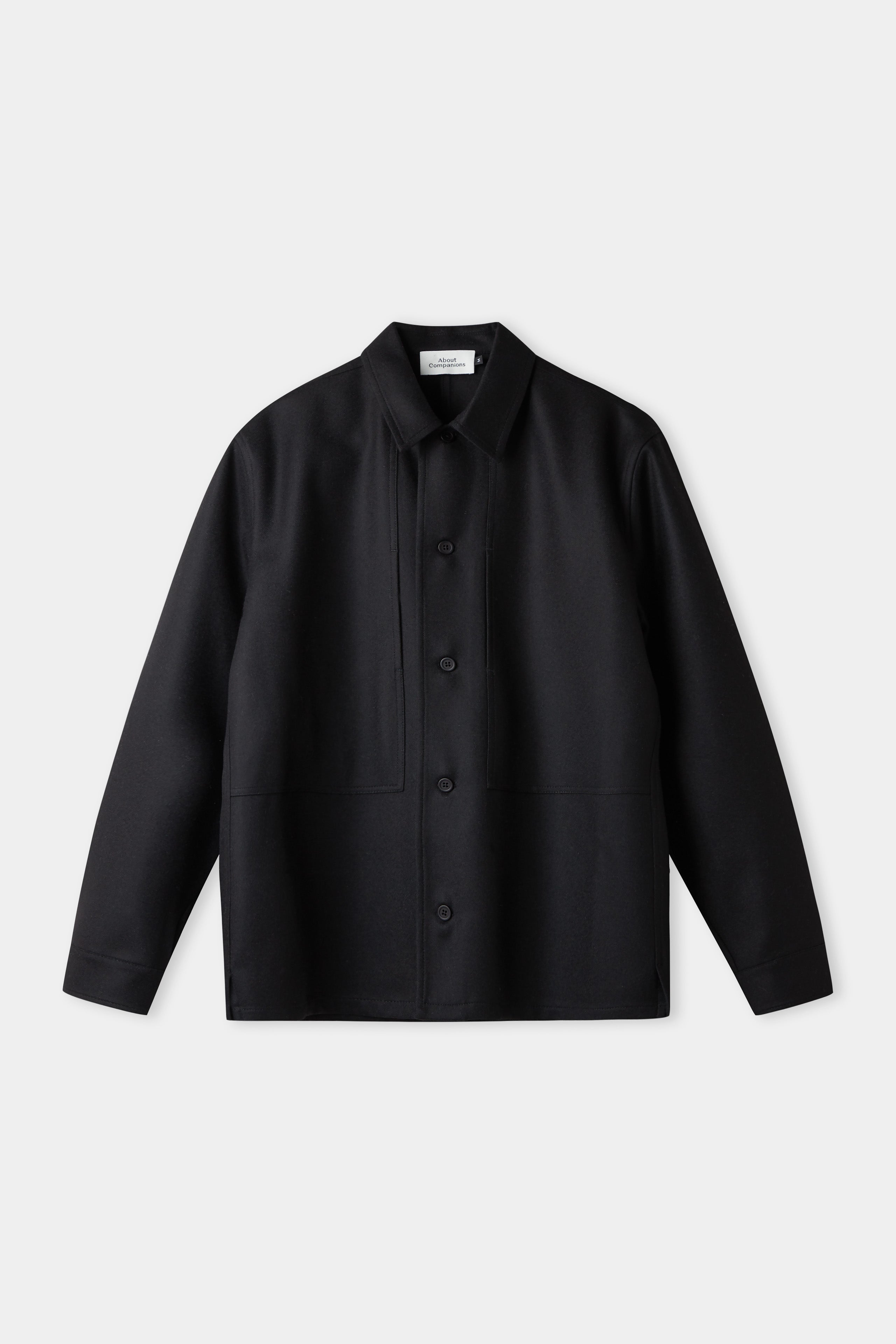 Owe Overshirt, Wool Black