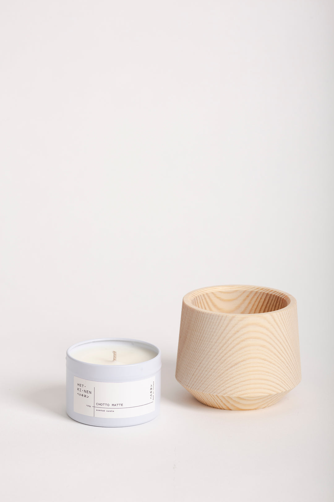 PINE CANDLE VESSEL &amp;  SCENTED CANDLE, Metsä