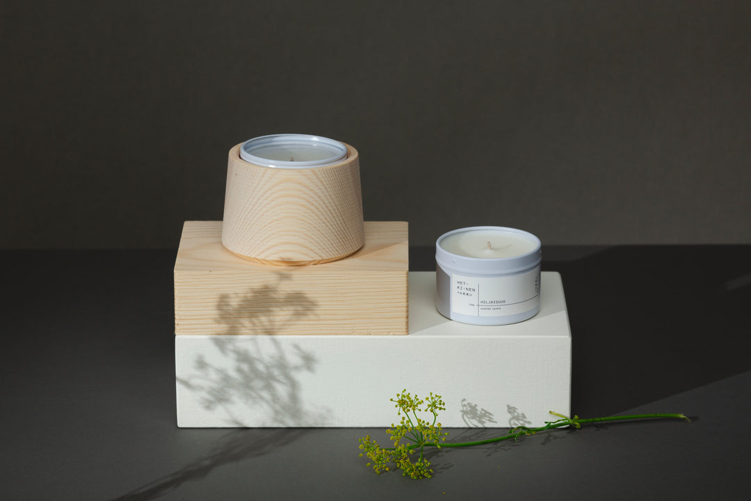 PINE CANDLE VESSEL &  SCENTED CANDLE, Metsä