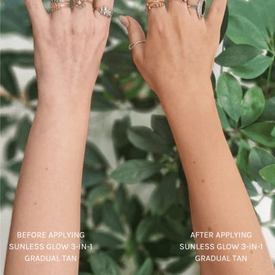 Sunless Glow 3-in-1 Bräunungscreme für den Übergang, 250ml