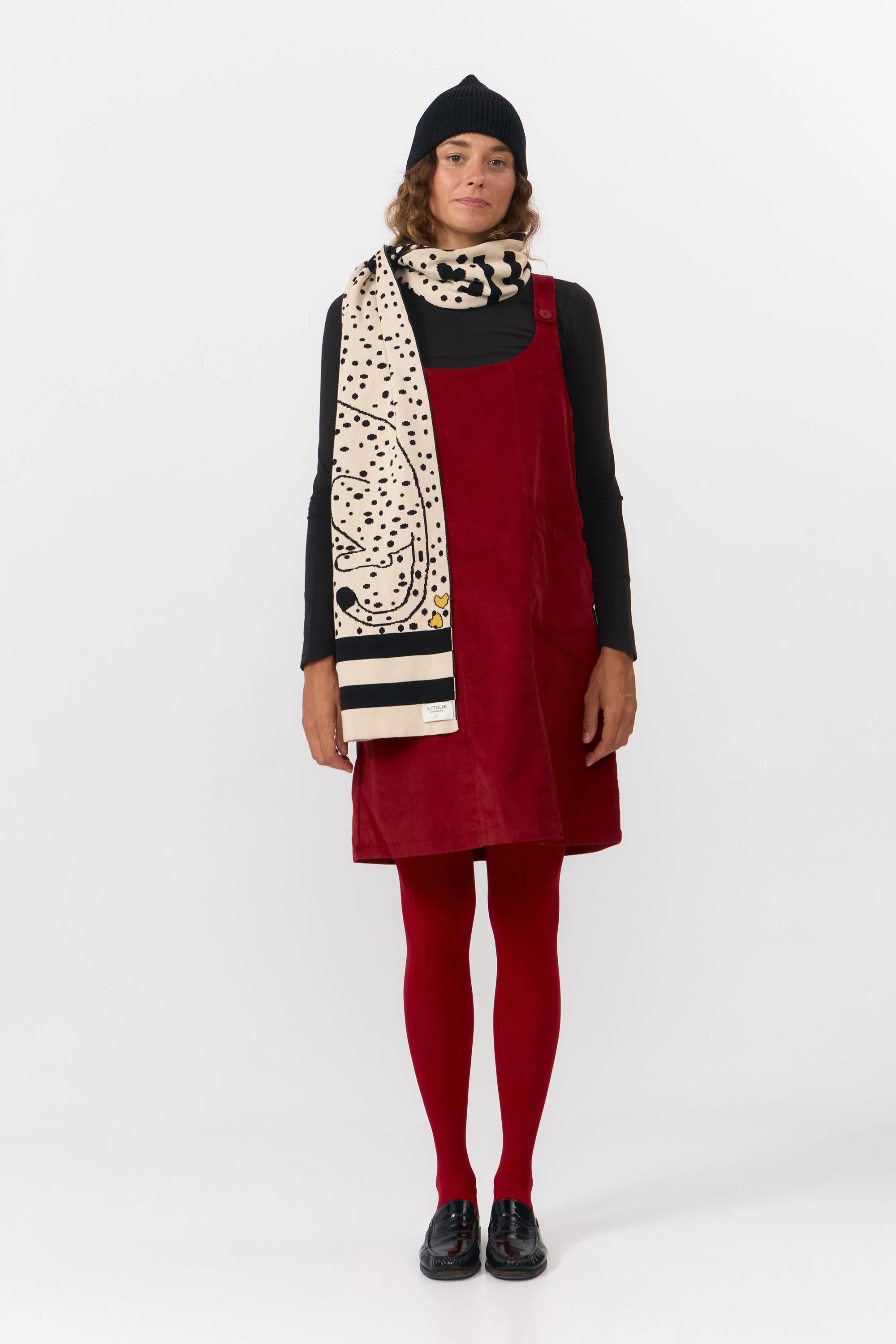 London Scarf, Jacquard Spot