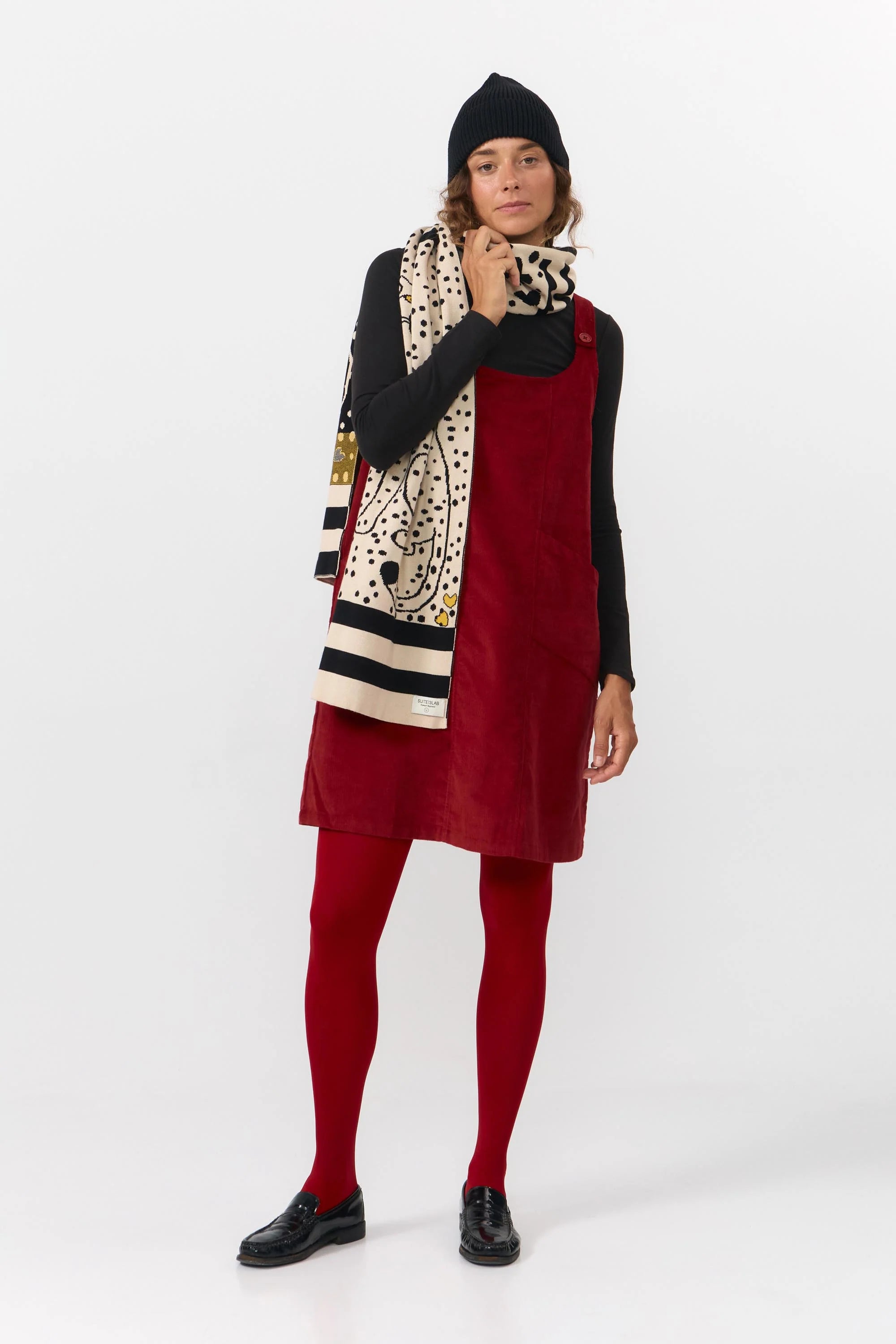 London Scarf, Jacquard Spot