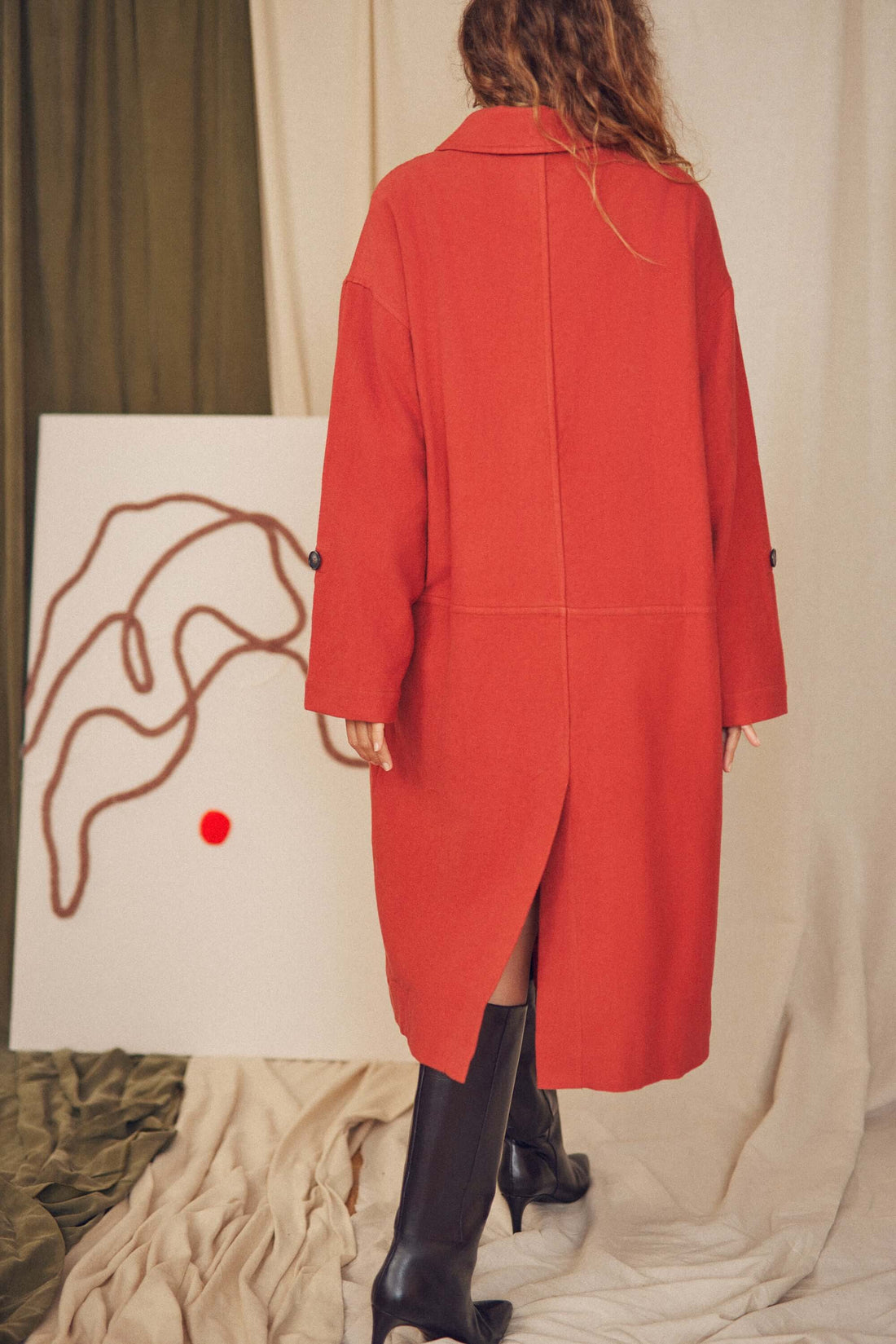 Wide Coat, Rust