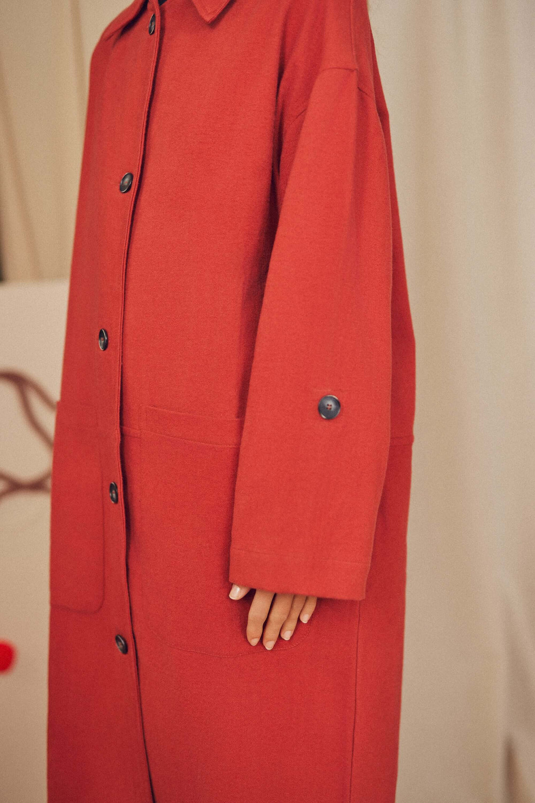 Wide Coat, Rust