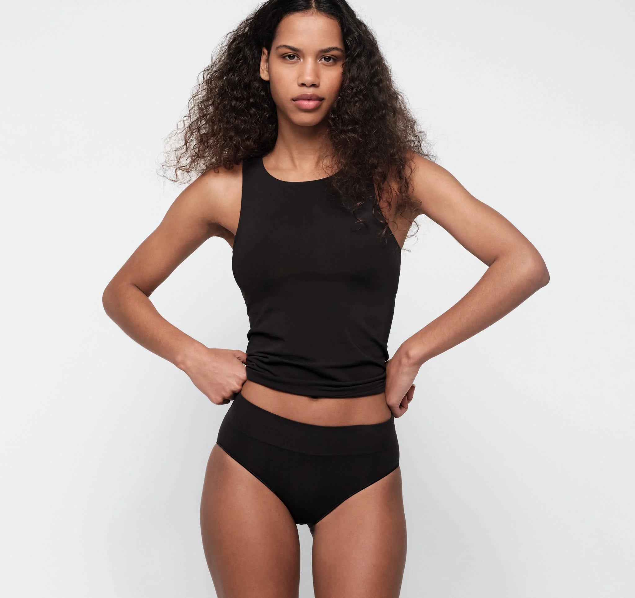 Smooth Tank Top, Black