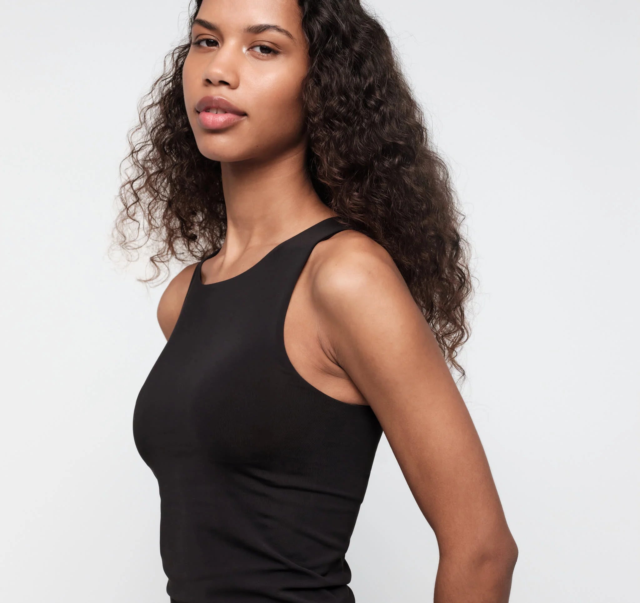 Smooth Tank Top, Black