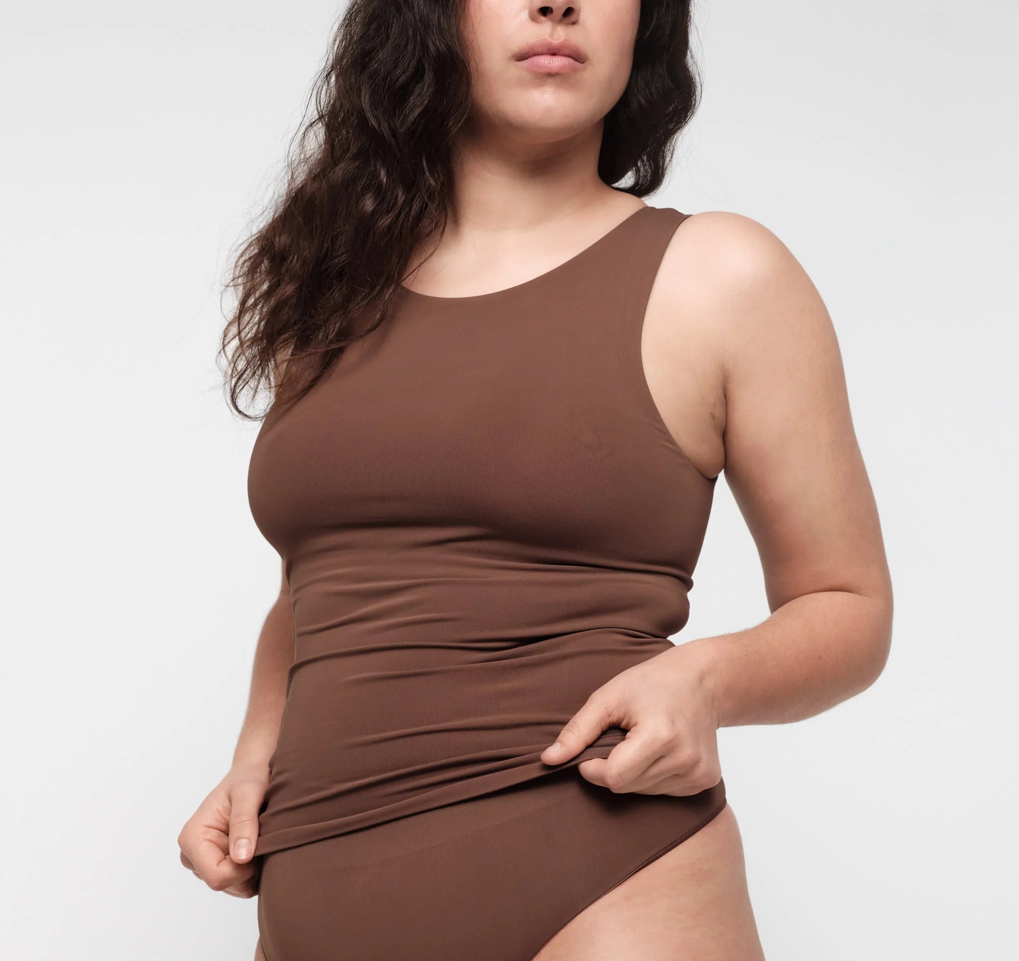 Smooth Tank Top, Walnut