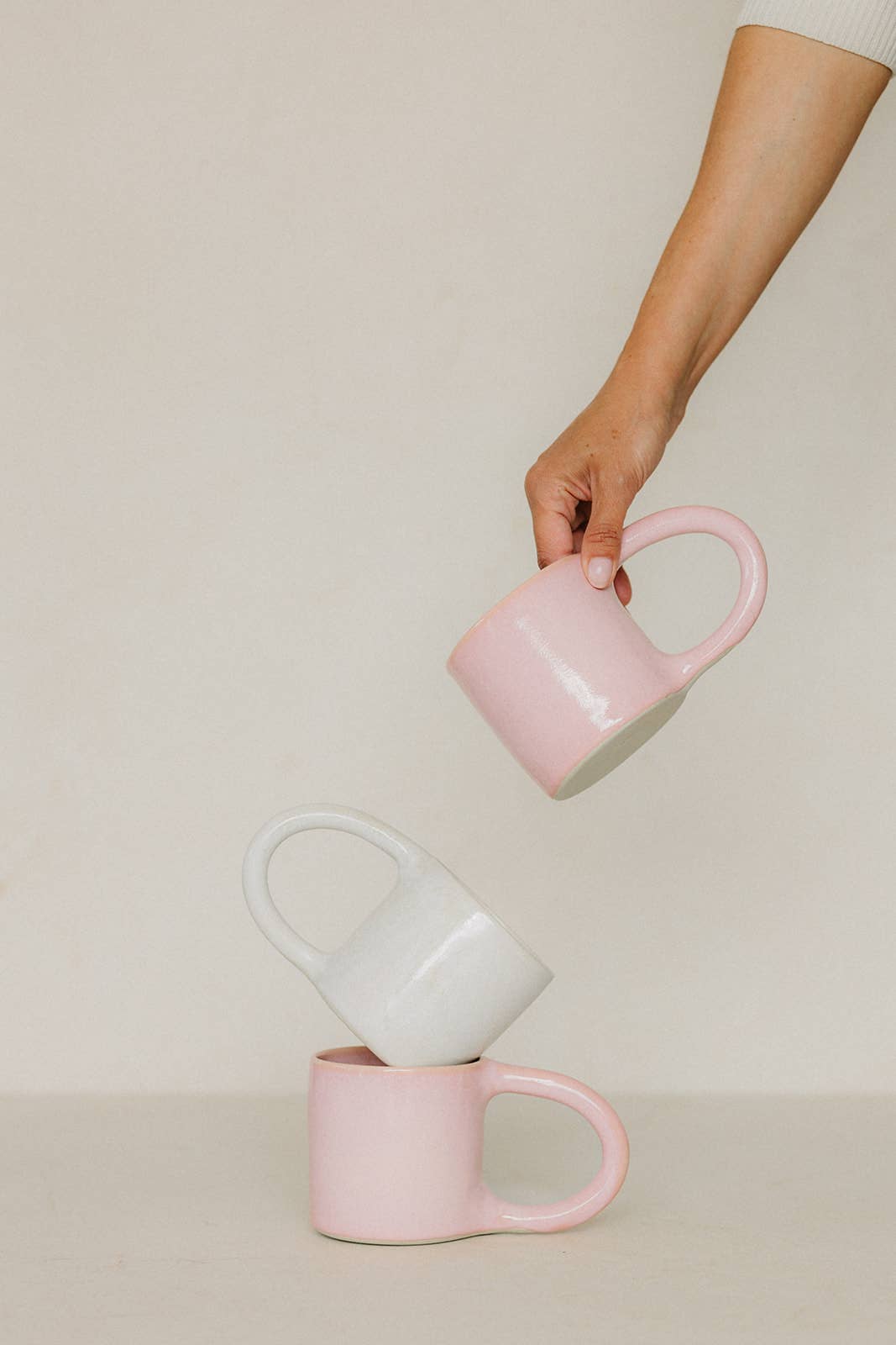 Large handmade ceramic mug