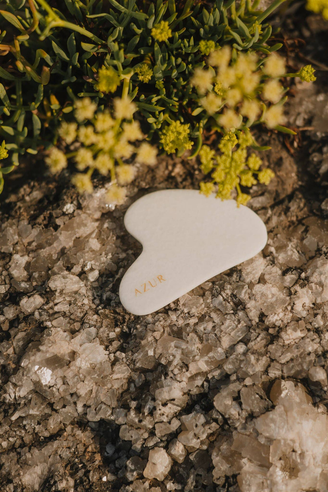 Gua Sha facial massage tool,  White Jade