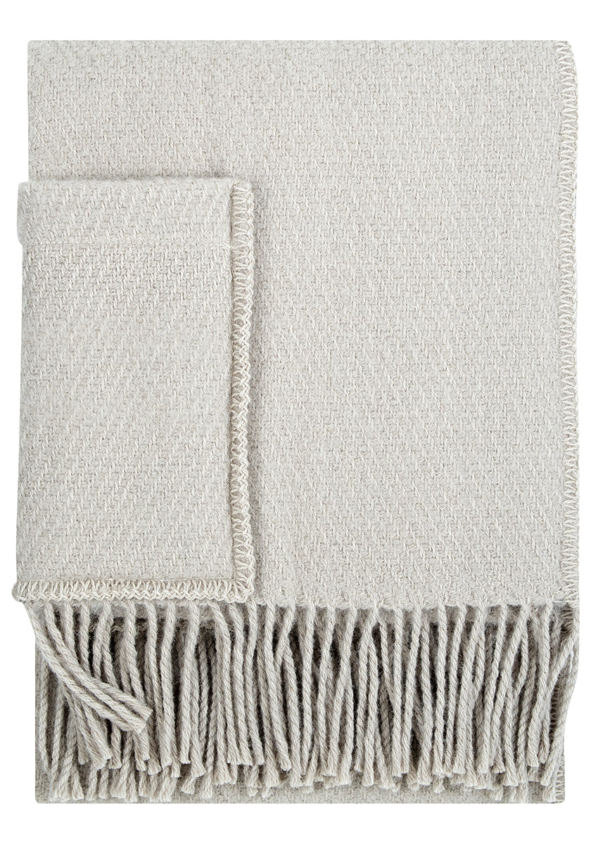 Uni Pocket Scarf, Light Beige