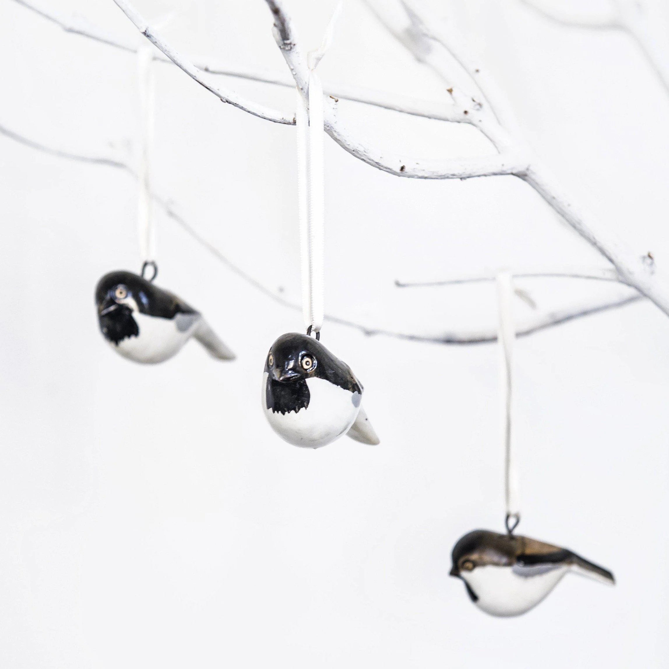 Coal Tit Wooden Ornament