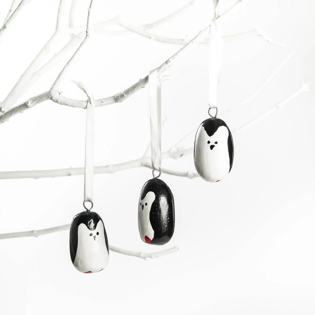 Penguin Wooden Ornament