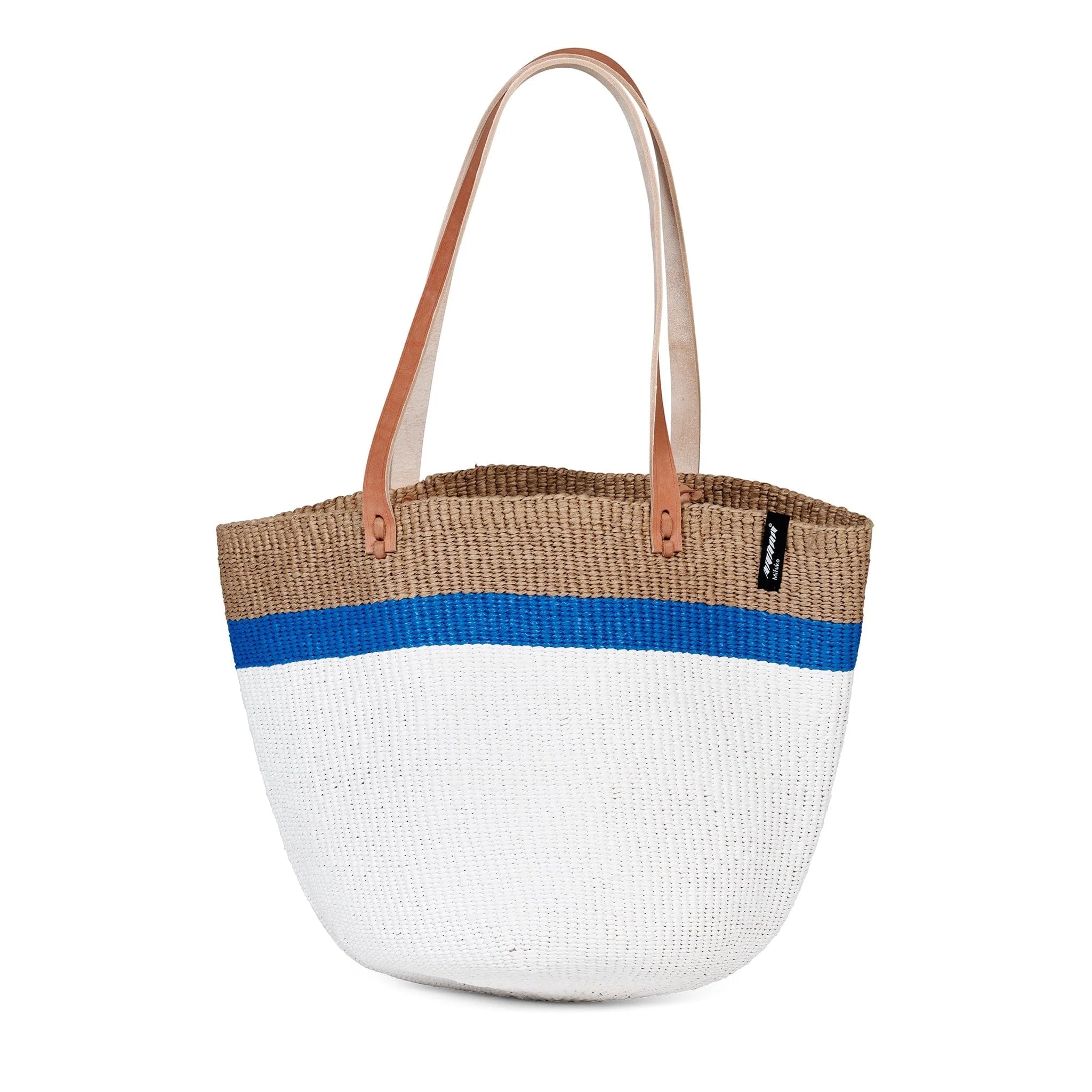 Kiondo Shopping Basket, Blue Stripe
