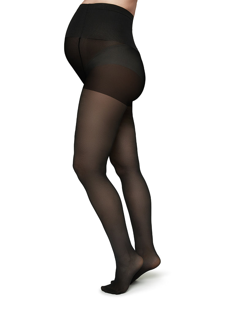 AMANDA UMTSTANDSSTRUMPFHOSE, Schwarz